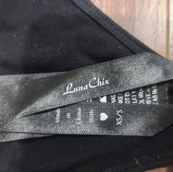 Luna Chix lace up bra top. Medium, - Picture 2 of 5